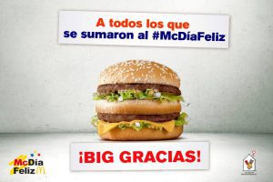 Estrategia en la acción McDía Feliz
