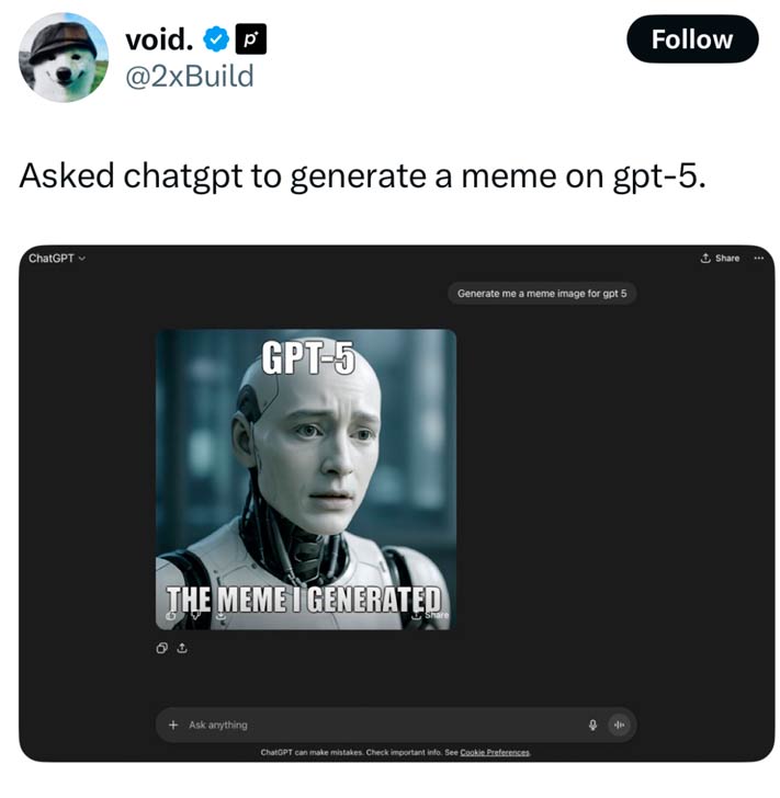 ChatGPT 5 meme